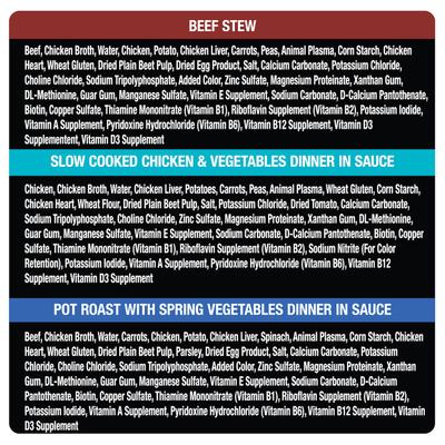 Show full view: Cesar Home Delights & Classic Loaf in Sauce Variety Pack + Steak Lovers Variety Pack Small Breed Wet Dog Food slide 5 of 9