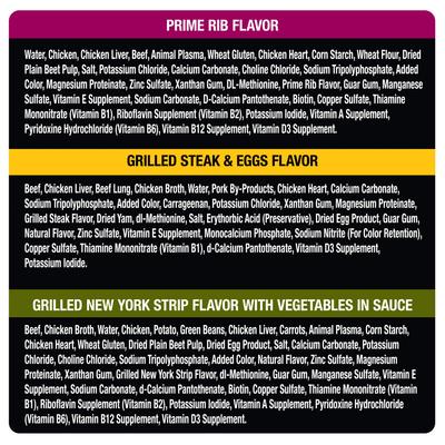 Show full view: Cesar Home Delights & Classic Loaf in Sauce Variety Pack + Steak Lovers Variety Pack Small Breed Wet Dog Food slide 8 of 9