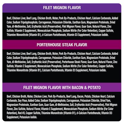 Show full view: Cesar Home Delights & Classic Loaf in Sauce Variety Pack + Steak Lovers Variety Pack Small Breed Wet Dog Food slide 9 of 9