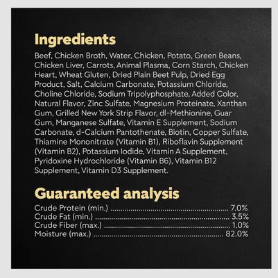Show full view: Cesar Home Delights Grilled New York Strip Flavor with Vegetables in Sauce Small Breed Adult Wet Dog Food, 3.5-oz, case of 24 slide 7 of 12