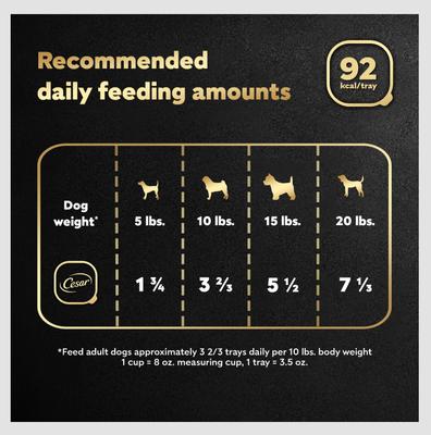 Show full view: Cesar Home Delights Pot Roast with Spring Vegetables Dinner in Sauce Small Breed Adult Wet Dog Food, 3.5-oz tray, case of 24 slide 8 of 12