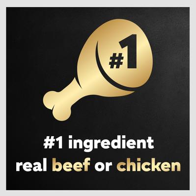 Show full view: Cesar Home Delights Slow Cooked Chicken & Vegetables & Beef Stew Variety Pack Small Breed Adult Wet Dog Food Trays, 3.5-oz, case of 12 slide 5 of 12