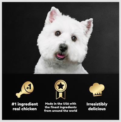 Show full view: Cesar Home Delights Slow Cooked Chicken & Vegetables Dinner in Sauce Small Breed Adult Wet Dog Food Trays, 3.5-oz, case of 24 slide 10 of 12