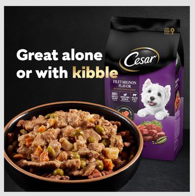 Show full view: Cesar Home Delights Variety Pack Small Breed Adult Wet Dog Food, 3.5-oz tray, case of 24 slide 9 of 11