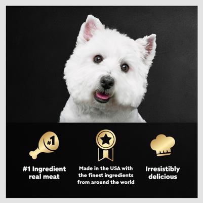 Show full view: Cesar Loaf in Sauce Variety Pack Grain-Free Small Breed Adult Wet Dog Food Trays, 3.5-oz, case of 24 slide 6 of 11