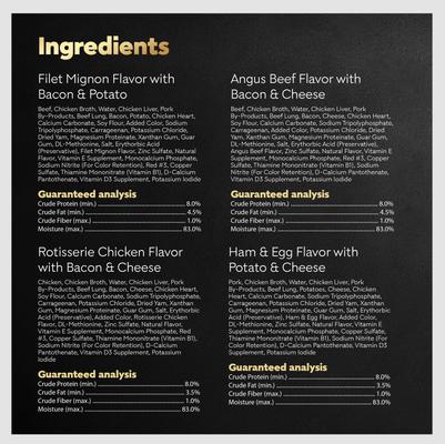 Show full view: Cesar Loaf in Sauce Variety Pack Grain-Free Small Breed Adult Wet Dog Food Trays, 3.5-oz, case of 24 slide 7 of 11