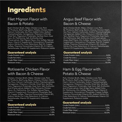 Show full view: Cesar Loaf in Sauce Variety Pack Grain-Free Small Breed Adult Wet Dog Food Trays, 3.5-oz tray, bundle of 48  slide 7 of 11