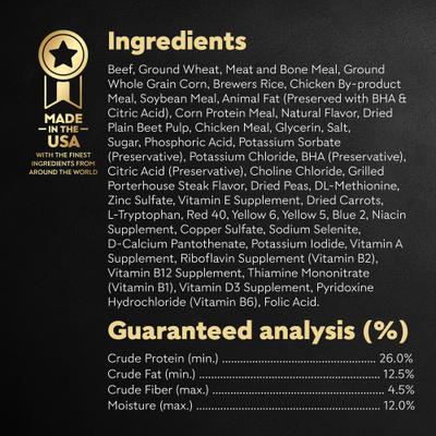 Show full view: Cesar Porterhouse Flavor & Spring Vegetables Garnish Small Breed Adult Dry Dog Food, 5-lb bag slide 7 of 11