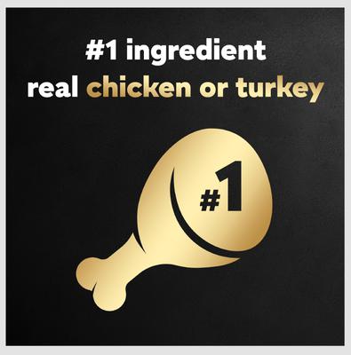 Show full view: Cesar Poultry Lovers Turkey & Chicken Filets in Gravy Variety Pack Small Breed Adult Wet Dog Food Trays, 3.5-oz, case of 12 slide 5 of 12