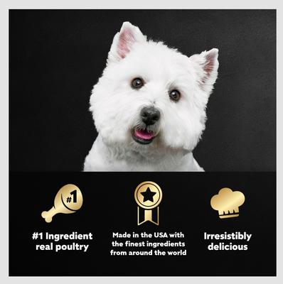 Show full view: Cesar Poultry Variety Pack with Real Chicken, Turkey & Duck Grain-Free Small Breed Adult Wet Dog Food Trays, 3.5-oz, case of 24 slide 6 of 12