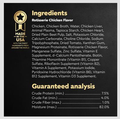 Show full view: Cesar Rotisserie Chicken Flavor Filets in Gravy Small Breed Adult Wet Dog Food Trays, 3.5-oz, case of 24 slide 7 of 12