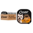 Cesar Rotisserie Chicken Flavor Filets in Gravy Small Breed Adult Wet Dog Food Trays, 3.5-oz, case of 24