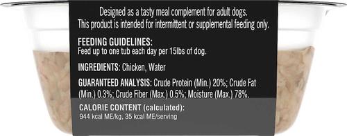 Show full view: Cesar Simply Crafted Chicken, Sweet Potato, Apple, Barley & Spinach Limited-Ingredient + Chicken Limited-Ingredient Wet Dog Food Topper slide 7 of 10