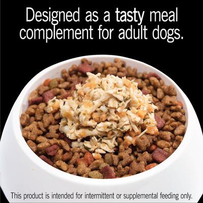 Show full view: Cesar Simply Crafted Chicken, Sweet Potato, Apple, Barley & Spinach Limited-Ingredient Wet Dog Food Topper, 1.3-oz tray, bundle of 20  slide 8 of 11