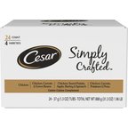Cesar Simply Crafted Cuisine Complement Soft Wet Adult Dog Food Topper Variety Pack, 1.3-oz tubs, case of 24