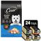Show in main carousel: Cesar Simply Crafted Cuisine Complement Wet Food Variety Pack + Rotisserie Chicken Flavor & Spring Vegetables Garnish Dry Dog Food slide 1 of 9