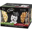 Cesar Simply Crafted Variety Pack Chicken, & Chicken, Salmon, Potatoes, Carrots, Green Beans & Red Rice Wet Dog Food Topper