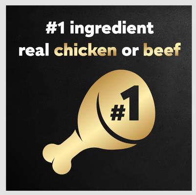 Show full view: Cesar Simply Crafted Variety Pack Chicken, Carrots, Potatoes & Peas & Beef, Chicken, Purple Potatoes, Green Beans & Red Rice Adult Wet Dog Food Topper, 1.3-oz, pack of 8 slide 6 of 11