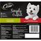 Show in main carousel: Cesar Simply Crafted Variety Pack Chicken, Carrots, Potatoes & Peas, & Beef, Chicken, Purple Potatoes, Green Beans & Red Rice Wet Dog Food Topper, 1.3-oz tray, bundle of 16  slide 3 of 11