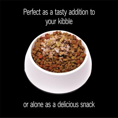 Show full view: Cesar Simply Crafted Variety Pack Chicken, Carrots, Potatoes & Peas, & Beef, Chicken, Purple Potatoes, Green Beans & Red Rice Wet Dog Food Topper, 1.3-oz tray, bundle of 16  slide 9 of 11