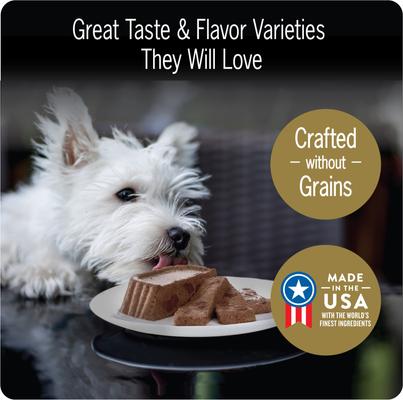 Show full view: Cesar Steak Lovers Variety Pack Adult Wet Dog Food Trays, 3.5-oz tray, bundle of 48  slide 6 of 11