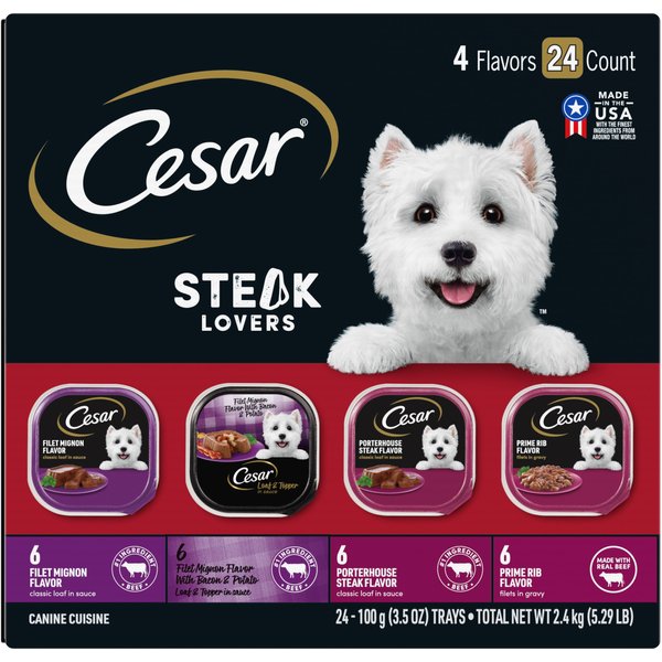 Cesar Home Delights Meat Lasagna Dog Food Trays