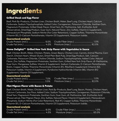 Show full view: Cesar Steak Lovers Variety Pack Small Breed Adult Wet Dog Food Trays, 3.5-oz, case of 36 slide 8 of 11