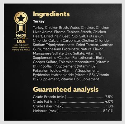 Show full view: Cesar Turkey Recipe Filets in Gravy Small Breed Adult Wet Dog Food Trays, 3.5-oz, case of 24 slide 7 of 12