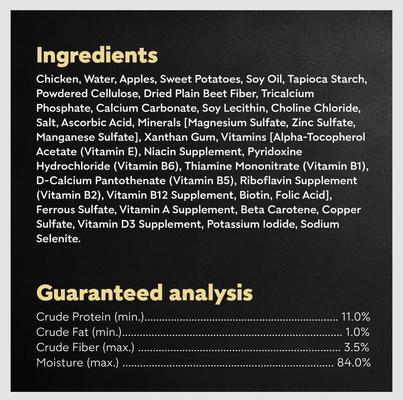 Show full view: Cesar Wholesome Bowls Chicken, Apple & Sweet Potato Recipe Small Breed Adult Soft Wet Dog Food, 3-oz bowl, case of 10 slide 7 of 11