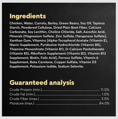 Show full view: Cesar Wholesome Bowls Chicken, Carrots, Barley & Green Beans Recipe Small Breed Adult Wet Dog Food, 3-oz tray, case of 10 slide 7 of 11