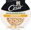 Cesar Wholesome Bowls Chicken Recipe Small Breed Adult Wet Dog Food, 3-oz tray, case of 10