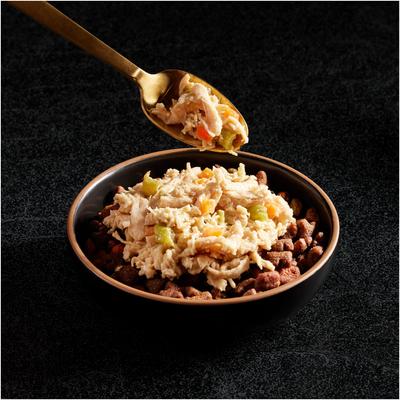 Show full view: Cesar Wholesome Bowls Chicken, Sweet Potato & Green Beans Recipe Small Breed Adult Wet Dog Food, 3-oz tray, case of 10 slide 4 of 11