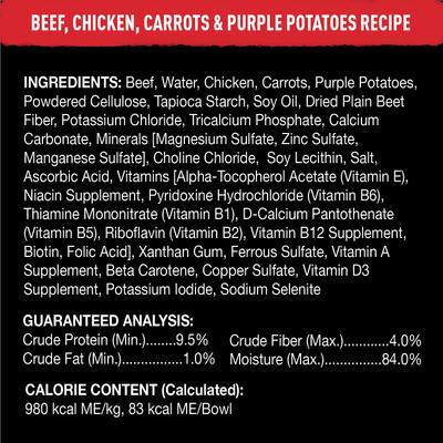 Show full view: Cesar Wholesome Bowls Small Breed Adult Soft Wet Dog Food Variety Pack, 3-oz bowl, case of 22 slide 7 of 11