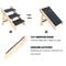 Show in main carousel: Cesicia 2-in-1 Foldable Wooden Dog Ramp & Stairs, Brown, 3 step slide 4 of 8