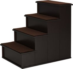 Cesicia Cushioned Removable Covering Pet Stairs, Brown