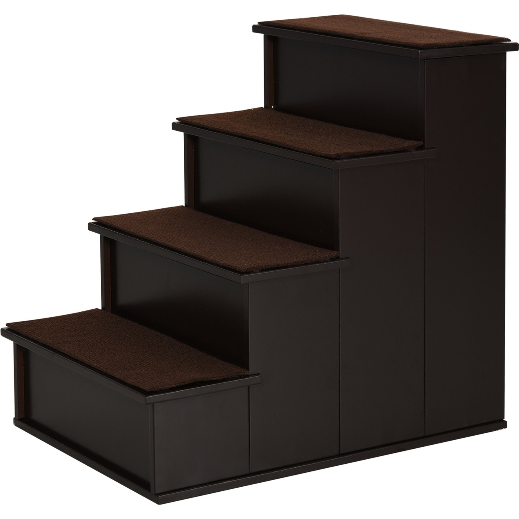 Cesicia Cushioned Removable Covering Pet Stairs, Brown