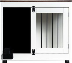 Cesicia Doodle Dog Cage Double Doors Dog Crate, White