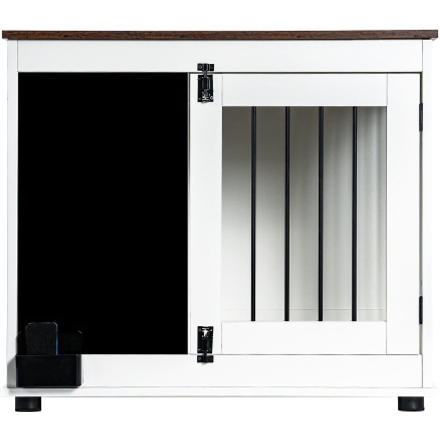Cesicia Doodle Dog Cage Double Doors Dog Crate, White