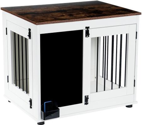 Show full view: Cesicia Doodle Dog Cage Double Doors Dog Crate, White slide 8 of 8