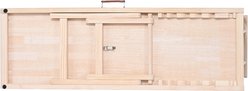 Cesicia Folding 47.2-in Long, Adjustable from 13.8 to 27.6-in Wooden Bed Dog & Cat Ramp, Black/Natural slide 2 of 7