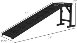 Cesicia Non-Slip Carpet Dog Ramp, Black slide 2 of 7