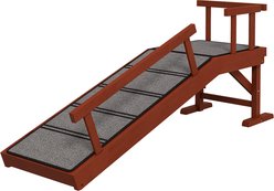 Cesicia Non-Slip Removable Guardrails Pet Ramp, Brown