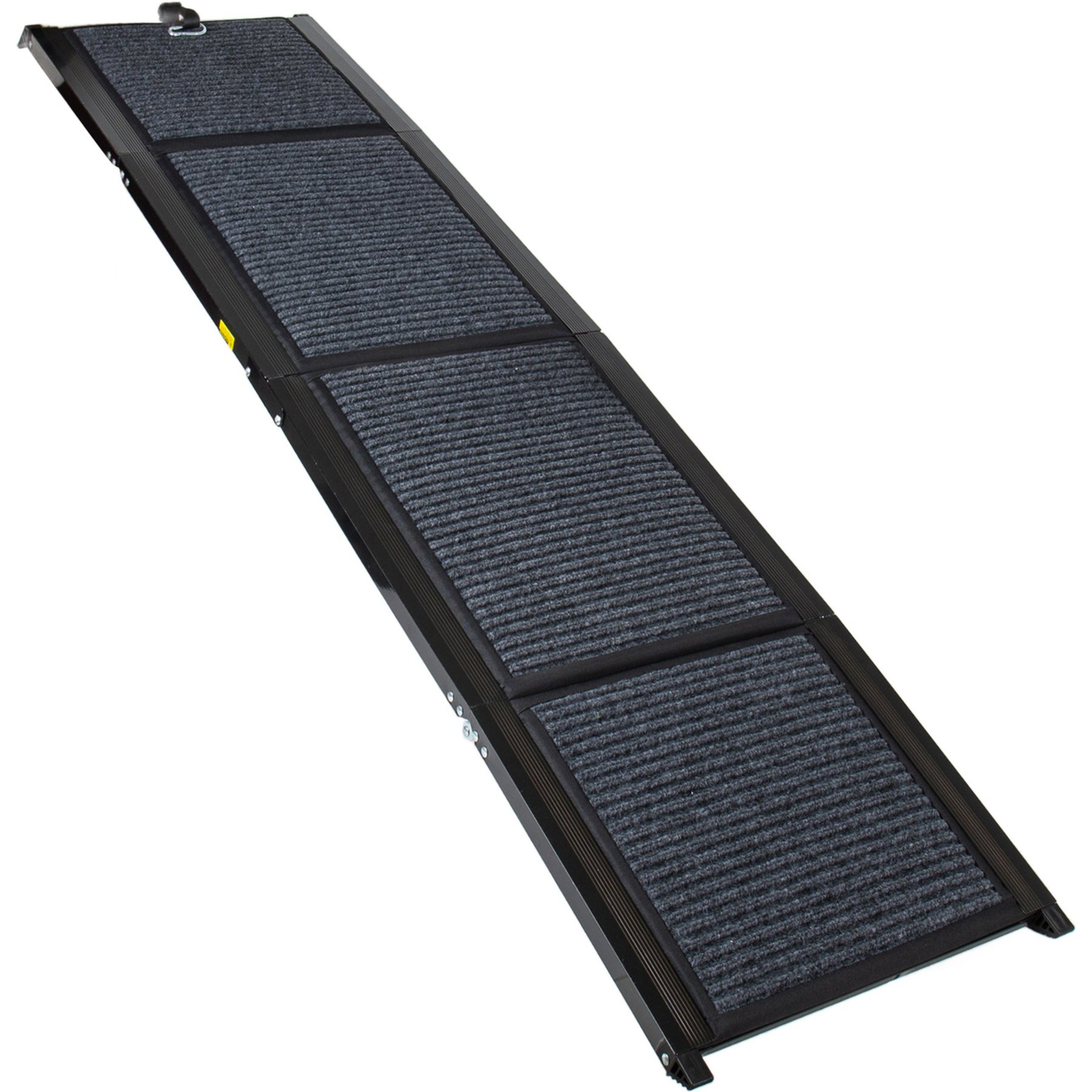 Cesicia Portable Foldable Dog Ramp with Non-Slip Rug Surface, Black, 63 x 17.3-in