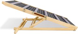 Cesicia Upgraded 6 Adjustable Height Dog Ramp with Non-Slip Pad, Natural Wood slide 1 of 7