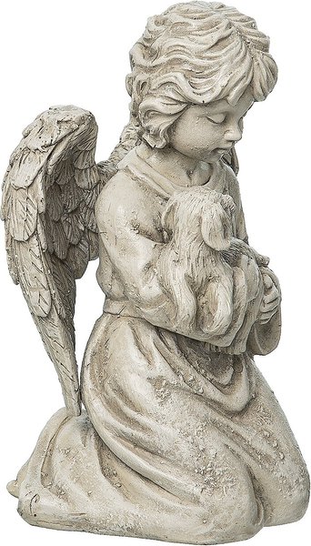 C&F Cherub & Dog Remembrance Figurine