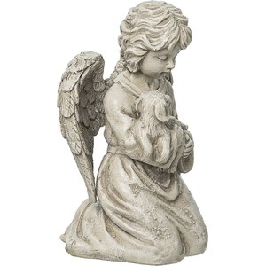 C&F Cherub & Dog Remembrance Figurine