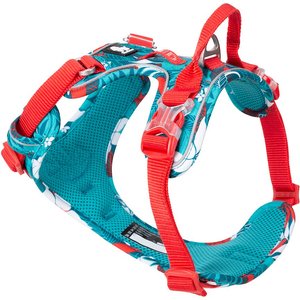 Chai's Choice Best Tropic Thunder Edition No-Pull Dog Harness, Aqua, Medium: 22 to 27-in chest