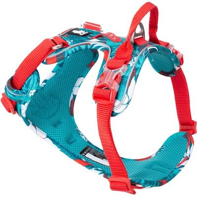 Chai's Choice Chai's Choice Best Tropic Thunder Edition No-Pull Dog Harness, Aqua, Medium: 22 to 27-in chest