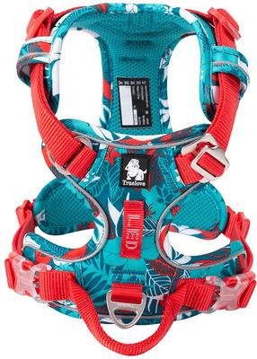 Show full view: Chai's Choice Best Tropic Thunder Edition No-Pull Dog Harness, Aqua, X-Small: 13 to 17-in chest slide 3 of 9