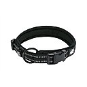 Chai's Choice Comfort Cushion 3M Polyester Reflective Dog Collar, Black, Medium: 15.7 to 17.7-in neck, 4/5-in wide
